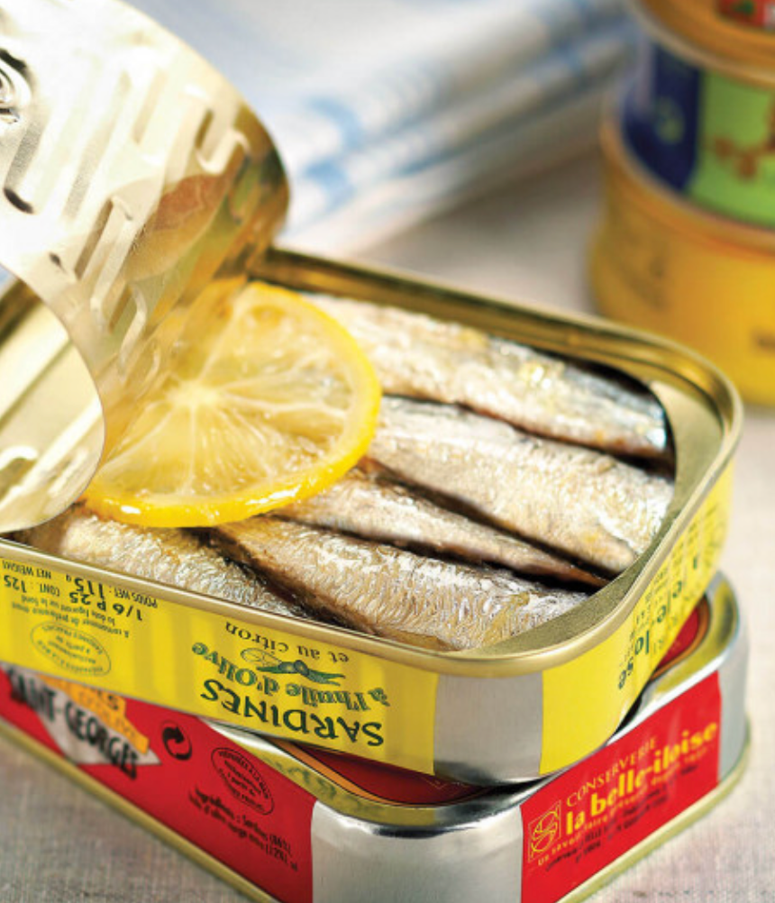 Sardines à l’huile d’olive et au citron