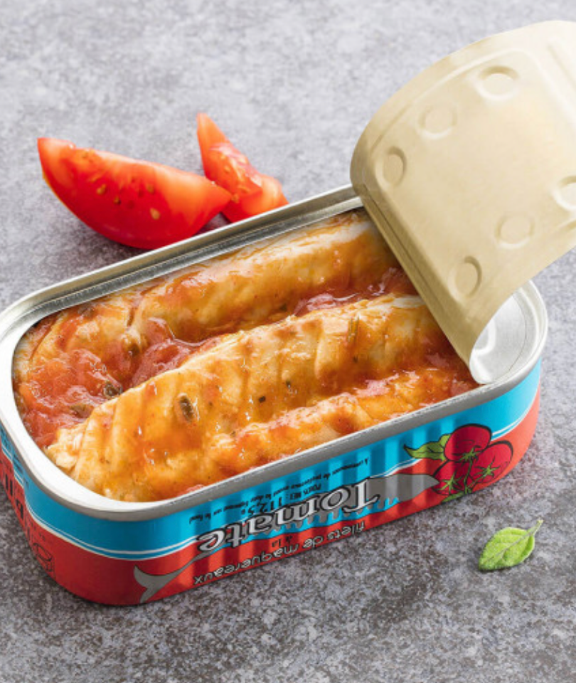 Makrelenfilets in Tomatensauce