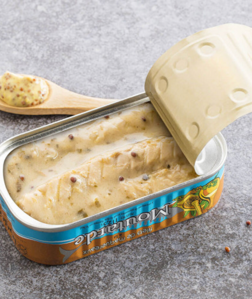 Makrelenfilets in Senfsauce