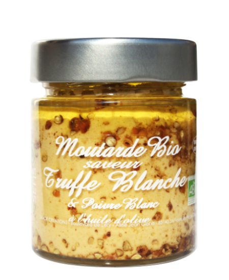 BIO Senf mit weißem Trüffel und weißem Pfeffer - L'ÉPICERIE
