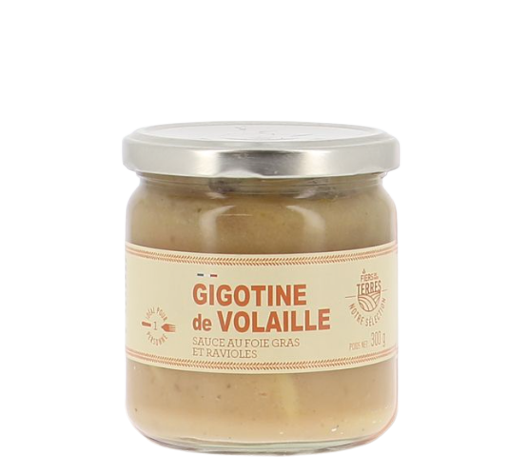 Geflügel-Gigotine mit Foie Gras Sauce und Raviolis 300g