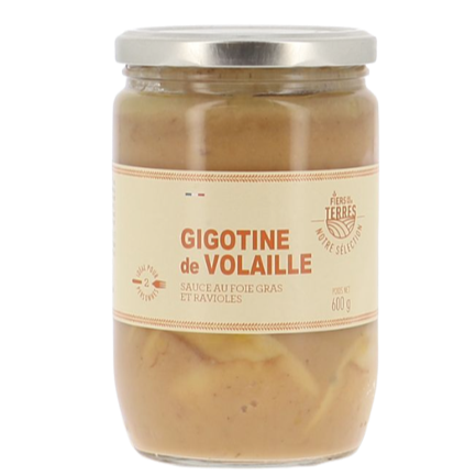 Geflügel-Gigotine mit Foie Gras Sauce und Raviolis 600g