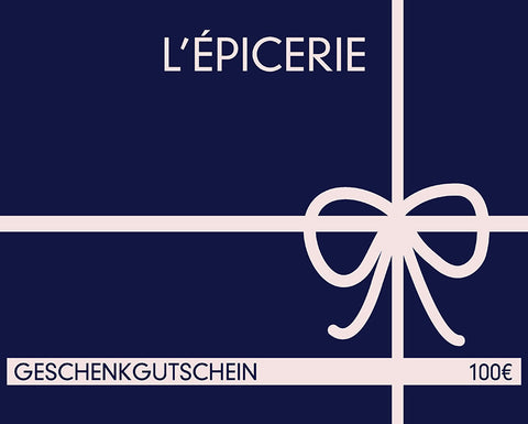 L'EPICERIE Online-Geschenkgutschein 100€